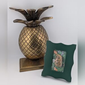 Natural Leopard Skin Jasper Cabochon-Desk Wall Miniature Small Framed Art